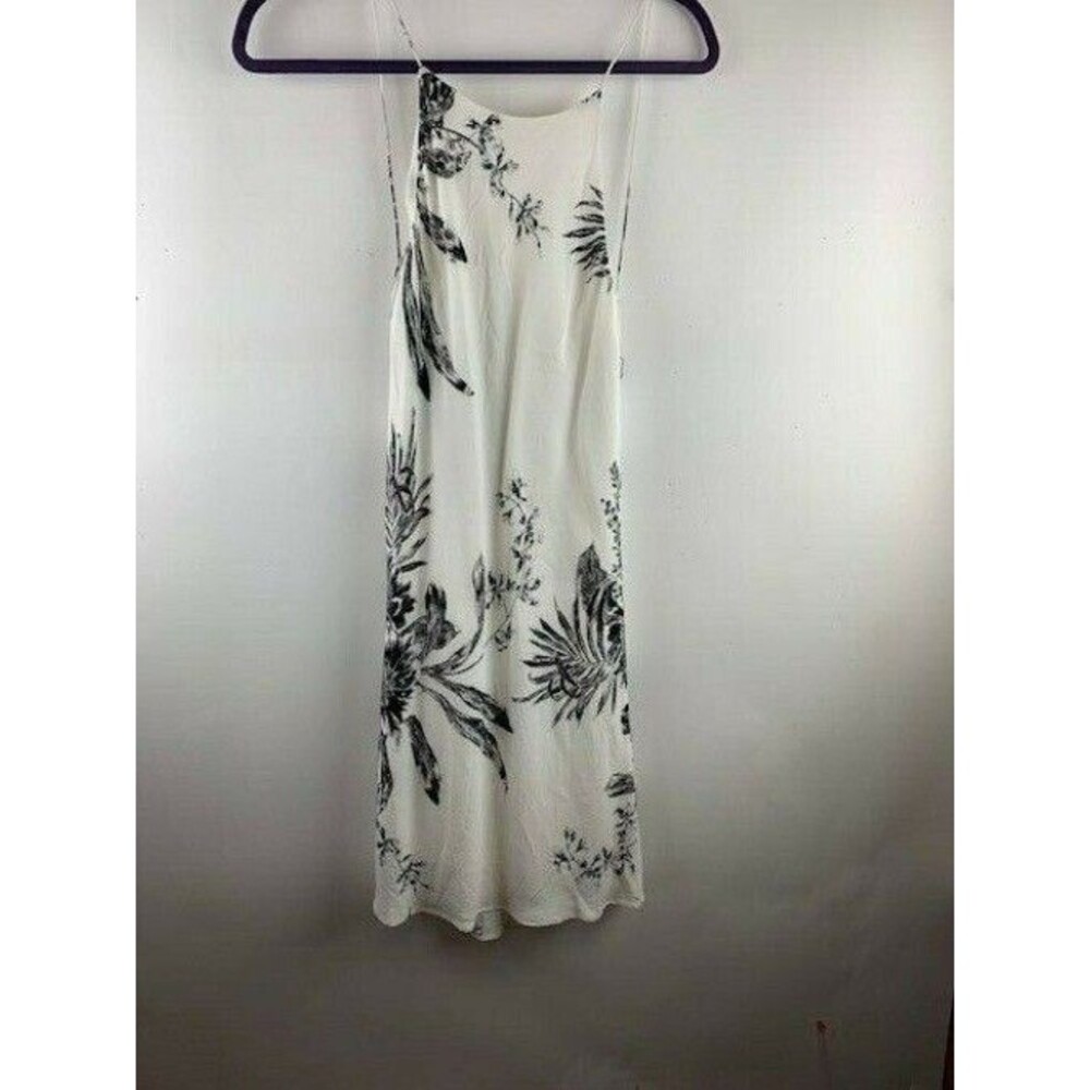 Leith Size XS Womens Dress Black White Drape Back Spaghetti Straps